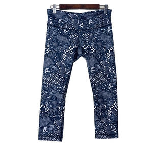 Lululemon Athletica Patterned Crop Capri Leggings Size 8